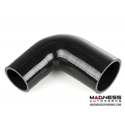 4-Ply Silicone 90° Reducer  2.5" to 2" - Black by SILA Concepts